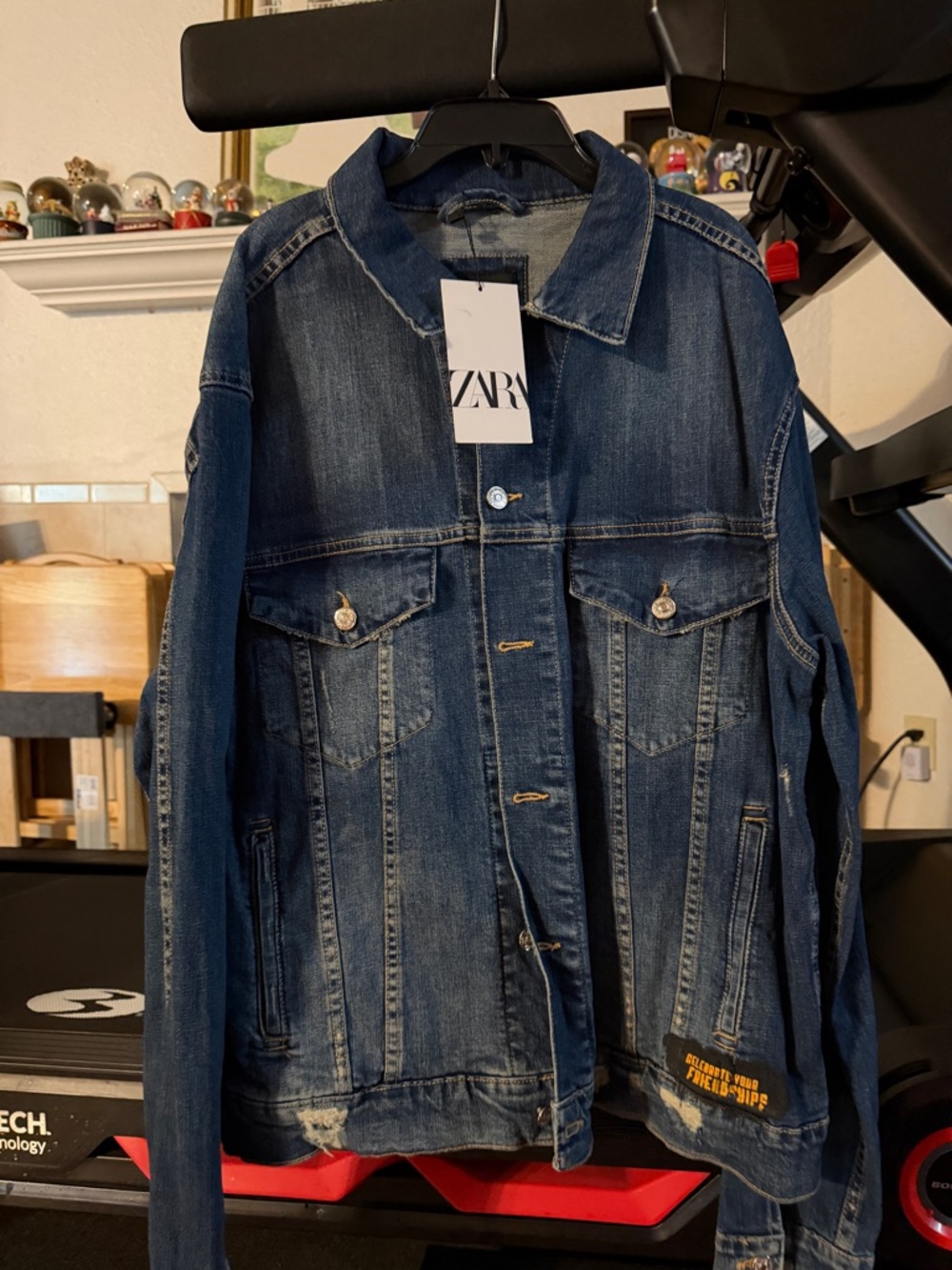ZARA Indigo Blue Denim Trucker Jacket